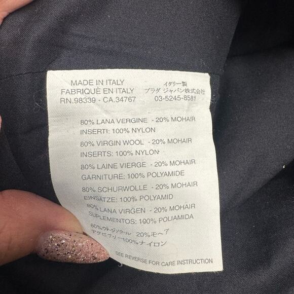 Miu Miu colorblock wool mini skirt- size 46 IT = US 10/Large - Picture 7 of 8